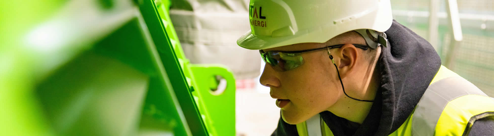 factory worker safety helmet